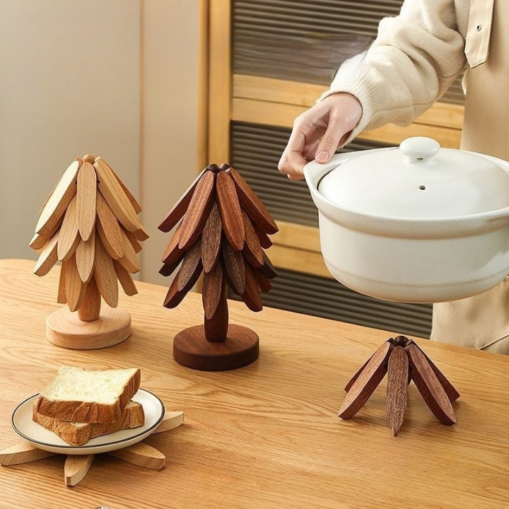 Dessous de Plat en Bois Anti-Brûlure & Décoratif