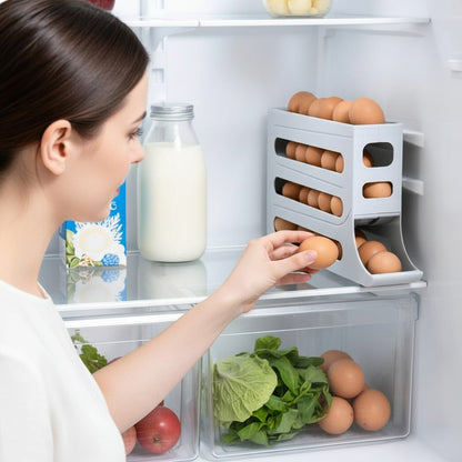 plateau à œufs coulissant à 4 niveaux avec système de roulement automatique