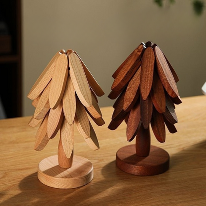 Dessous de Plat en Bois Anti-Brûlure & Décoratif